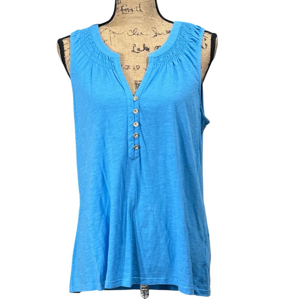 Lilly Pulitzer Vibrant Blue Sleeveless Top